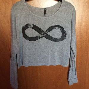 Full Tilt Crop Top Long Sleeve